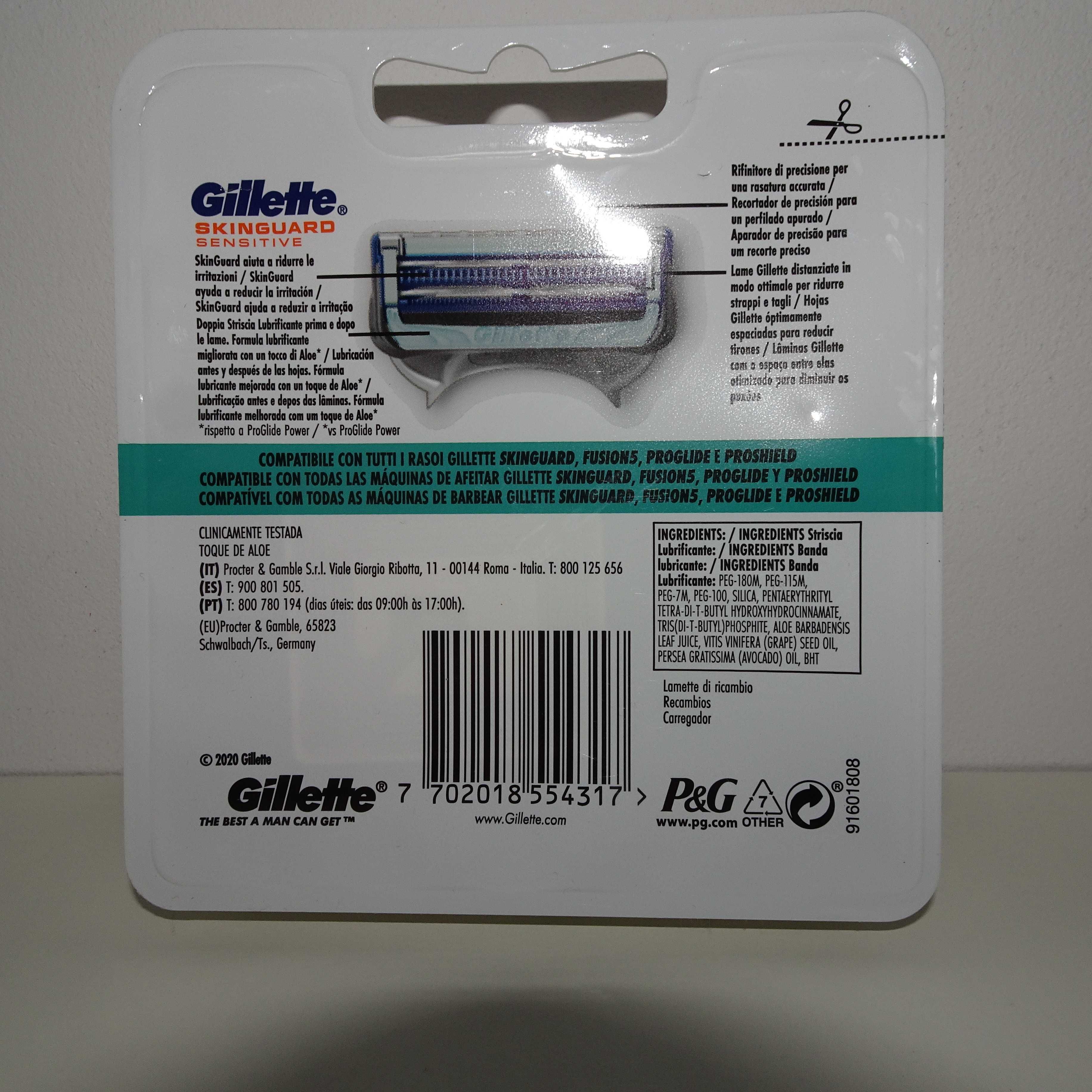 Gillette Skinguard Sensitive wkłady 8 sztuk