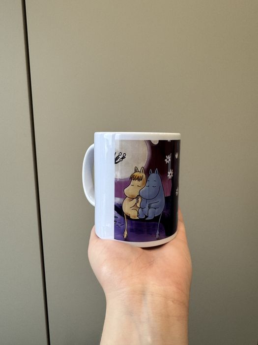 Kubek ceramiczny z motywem z bajki Muminki nowy 330 ml nowy prezent