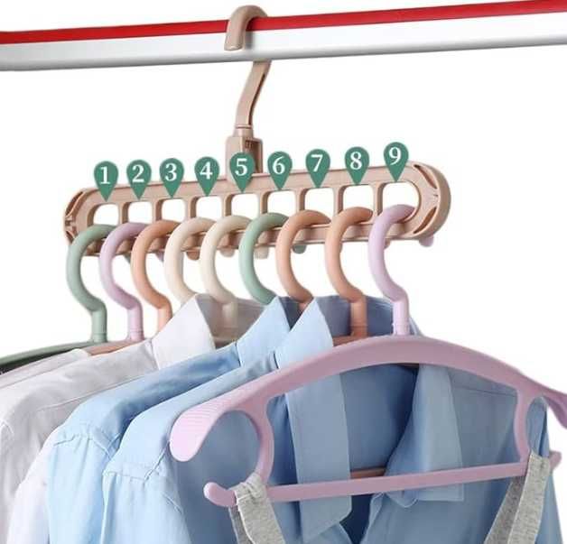 Mocny wieszak organizer na ubrania odzież do szafy garderoby