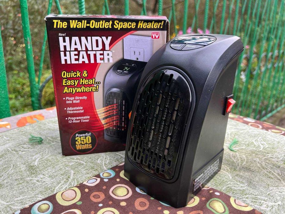 Портативний Обігрівач - Rovus Handy Heater 350Вт (Чорний)