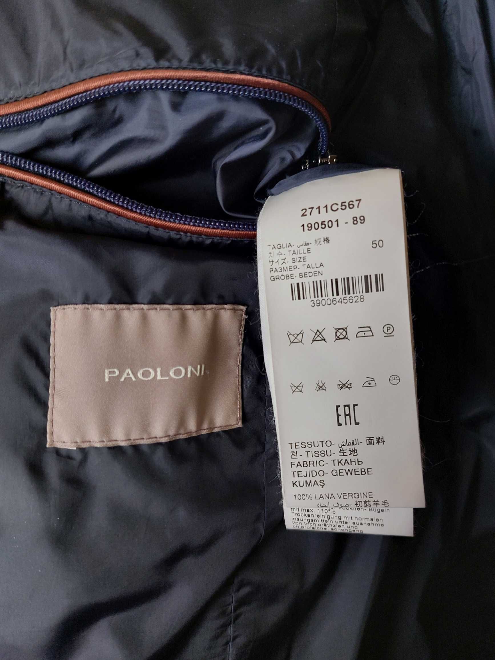 Paoloni wool coat пальто М