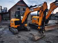 Wynajem maszyn budowlanych koparek gosienicowych  T do 48 T JCB Volvo