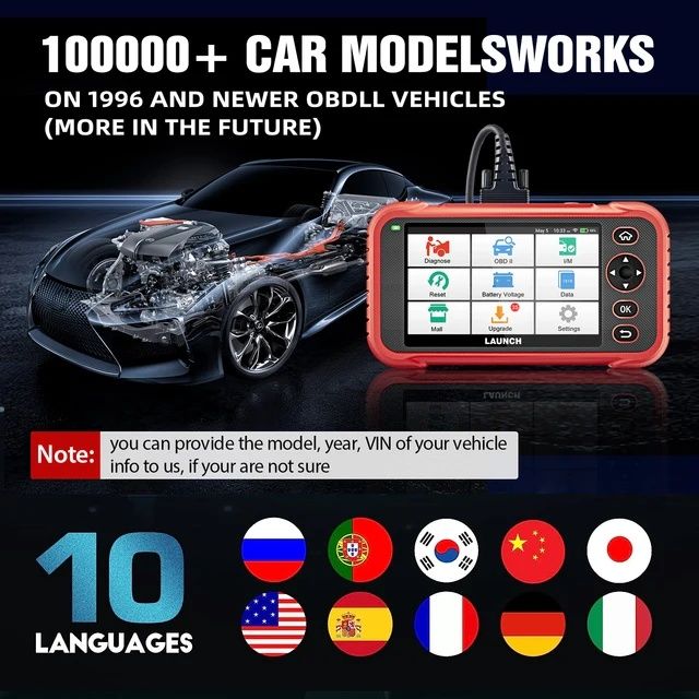 Máquina de diagnóstico Launch CRP123E PLUS SELADO