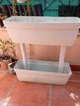 Floreira dupla plantas