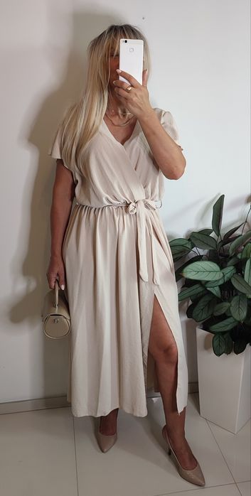 Sukienka plus size 4xl 5xl 6xl wiskoza lato wesele