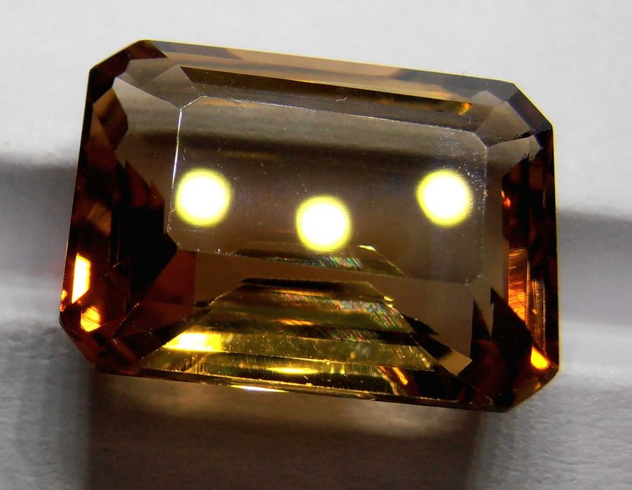 Кулон ожерелье подвеска топаз золото 585 кожа вощеная