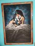 Quadro pintado á mão