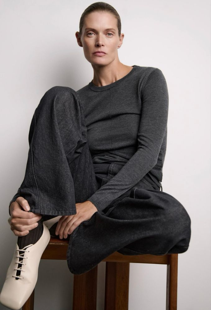 Трикотажний топ із запахом спереду, новий, Zara, розмір M/L