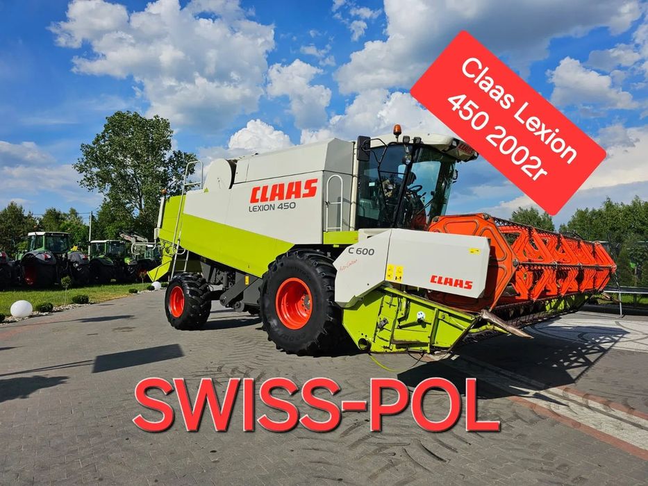 Claas Lexion 450 C600 Kombajn do Zboża C540 Lexion 430 Tucano 320 APS Tucano 350 Lexion 415 Lexion 540  Kombajn Zbożowy Claas John Deere New Holland TX