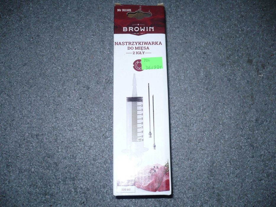 Nastrzykiwarka do mięs +dwie igły