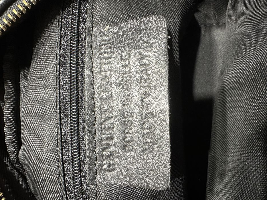 Шкіряна сумка чорна