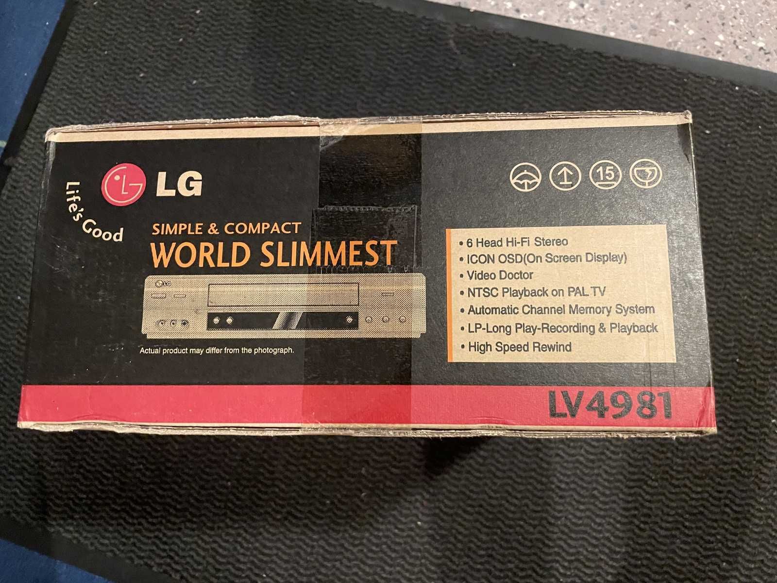 Magnetowid LG  LV4981 6-Kopf VHS Video Recorder 6HD HI-FI