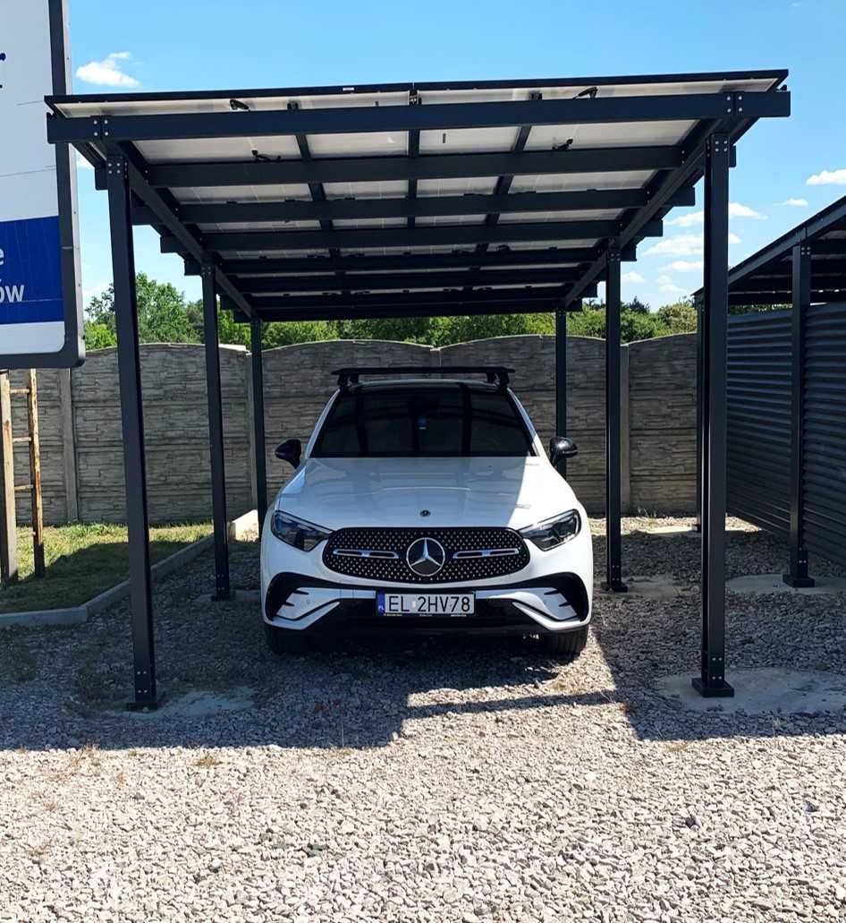 Carport, zadaszenie pod fotowoltaikę, wiata samochodowa