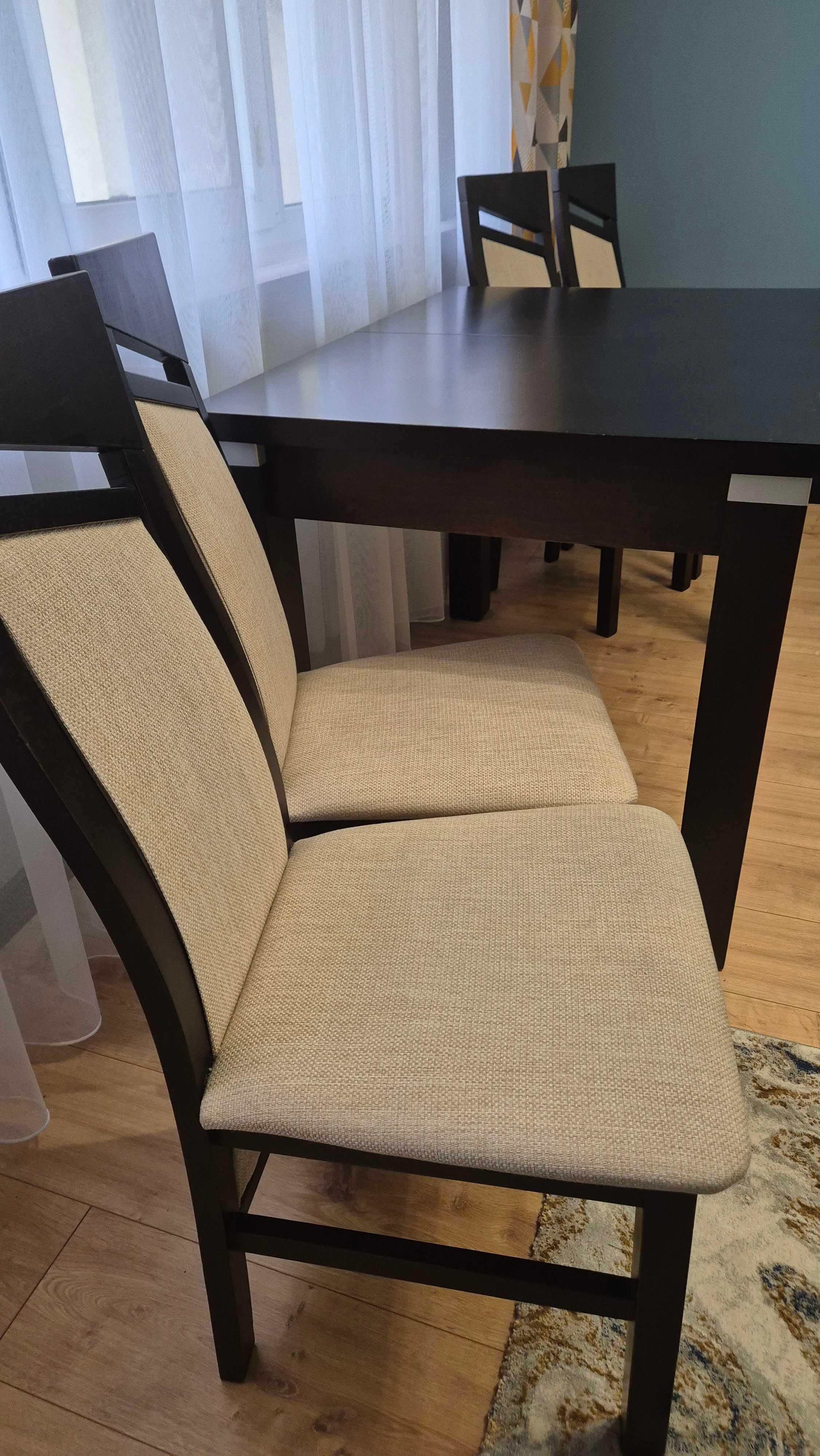 Stół + 6 krzeseł do jadalni salonu