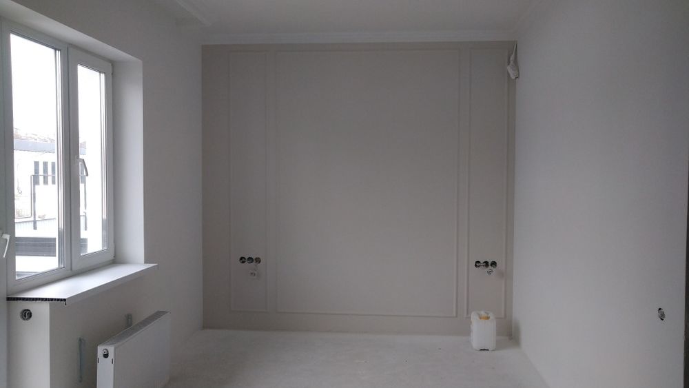 Шпаклевка - Покраска стен механизированым способом