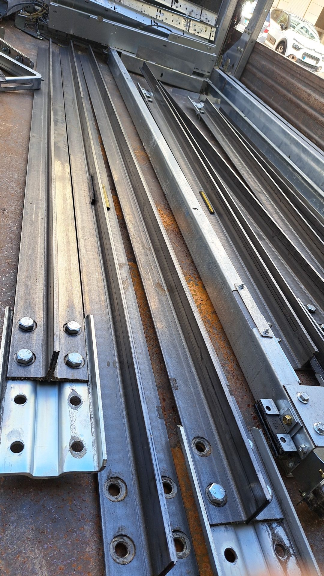 Vigas perfil T Cantoneiras barras 125x65 novas