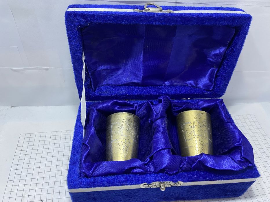 Рюмки серебро 875 проба в позолоте почти 50 грамм