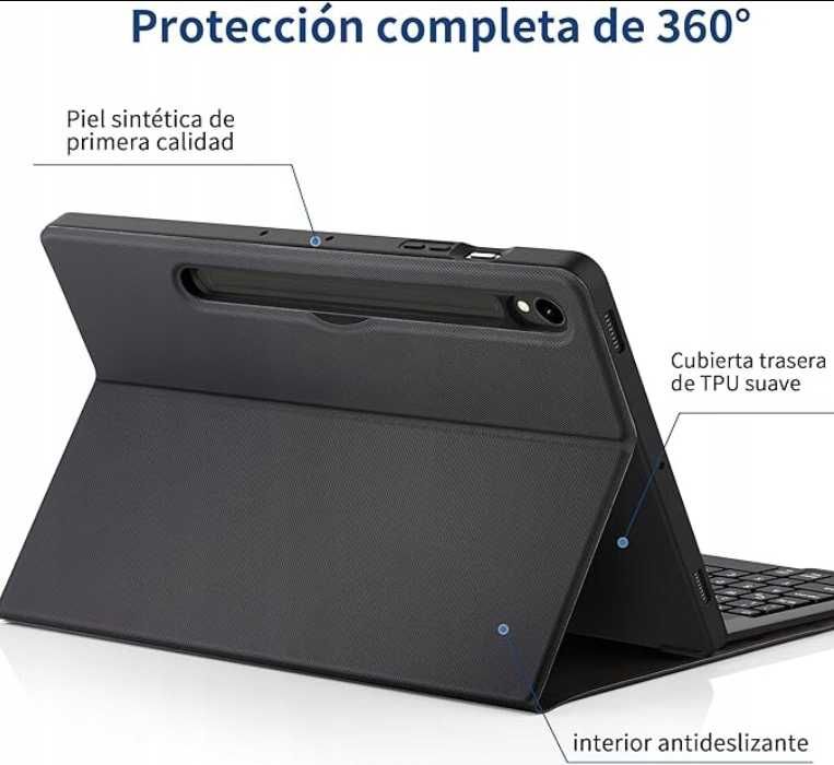 Etui EasyAcc z klawiaturą hiszpańską do Galaxy Tab S9 S9 FE 11 cali