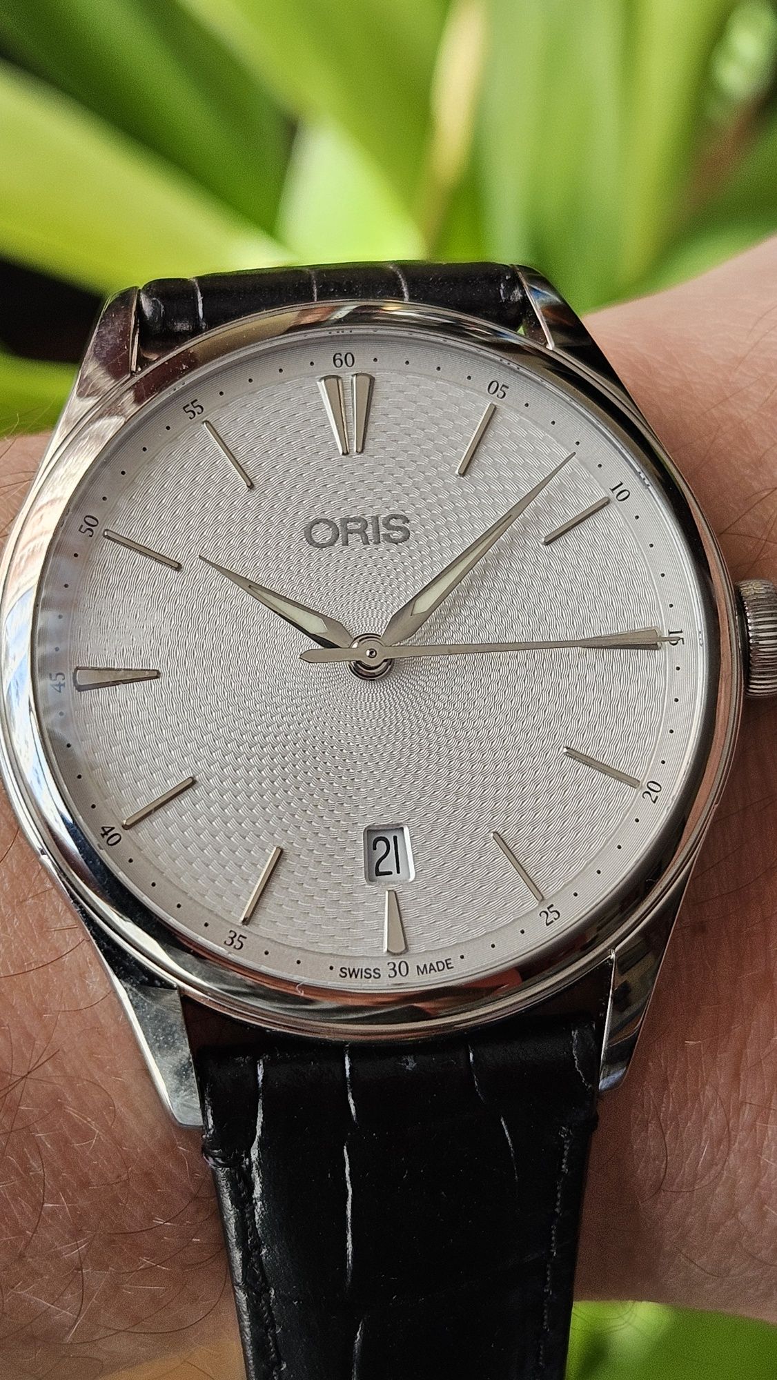 ORIS Artelier Date Automatic - OKAZJA! - zegarek męski 40mm