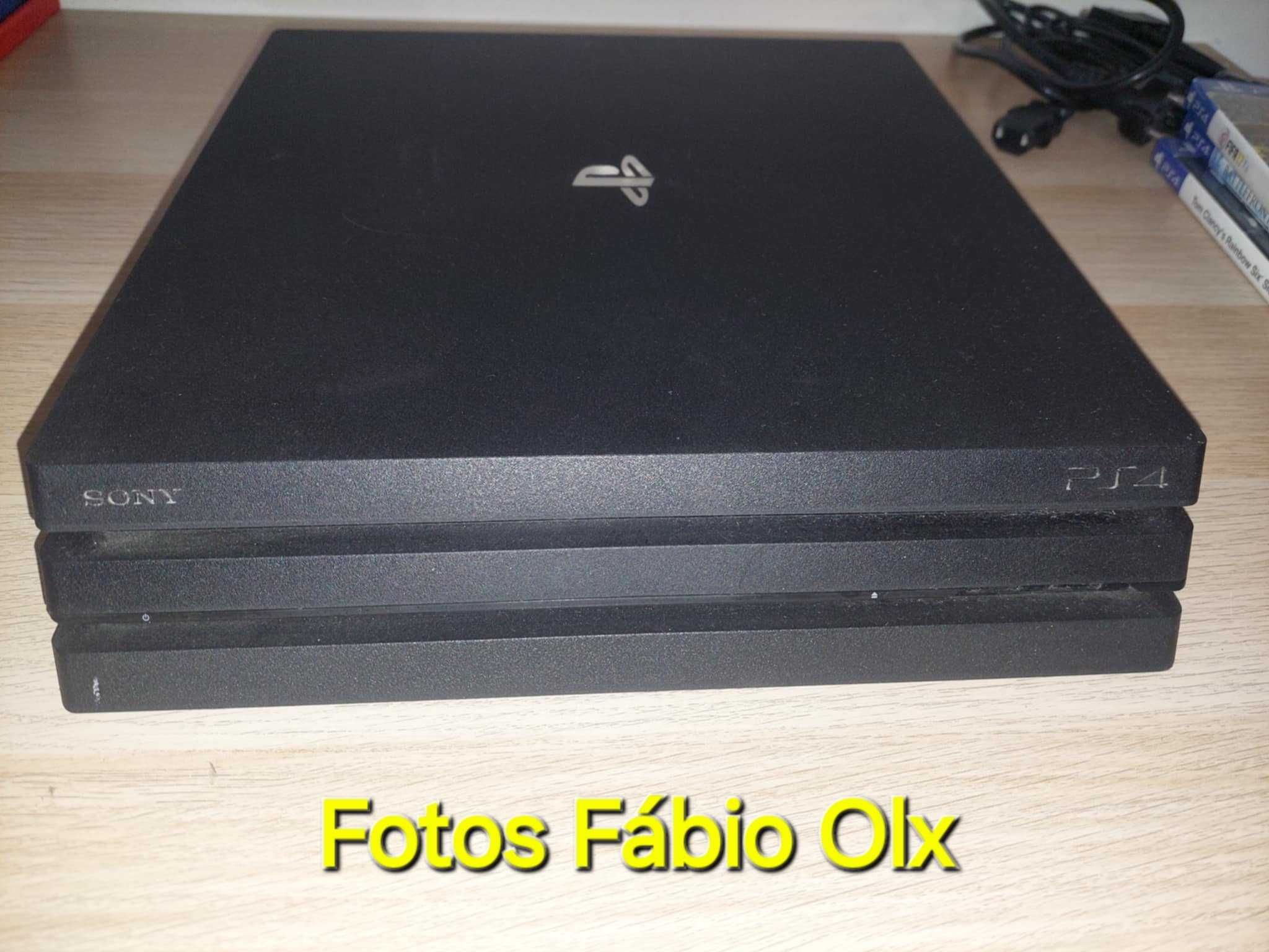 Ps4 Pro de 1 TB 4K + 1 Comando original + 3 Jogos Incluídos