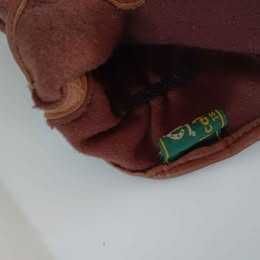 Luvas de senhora de cor castanha em pele/cabedal *