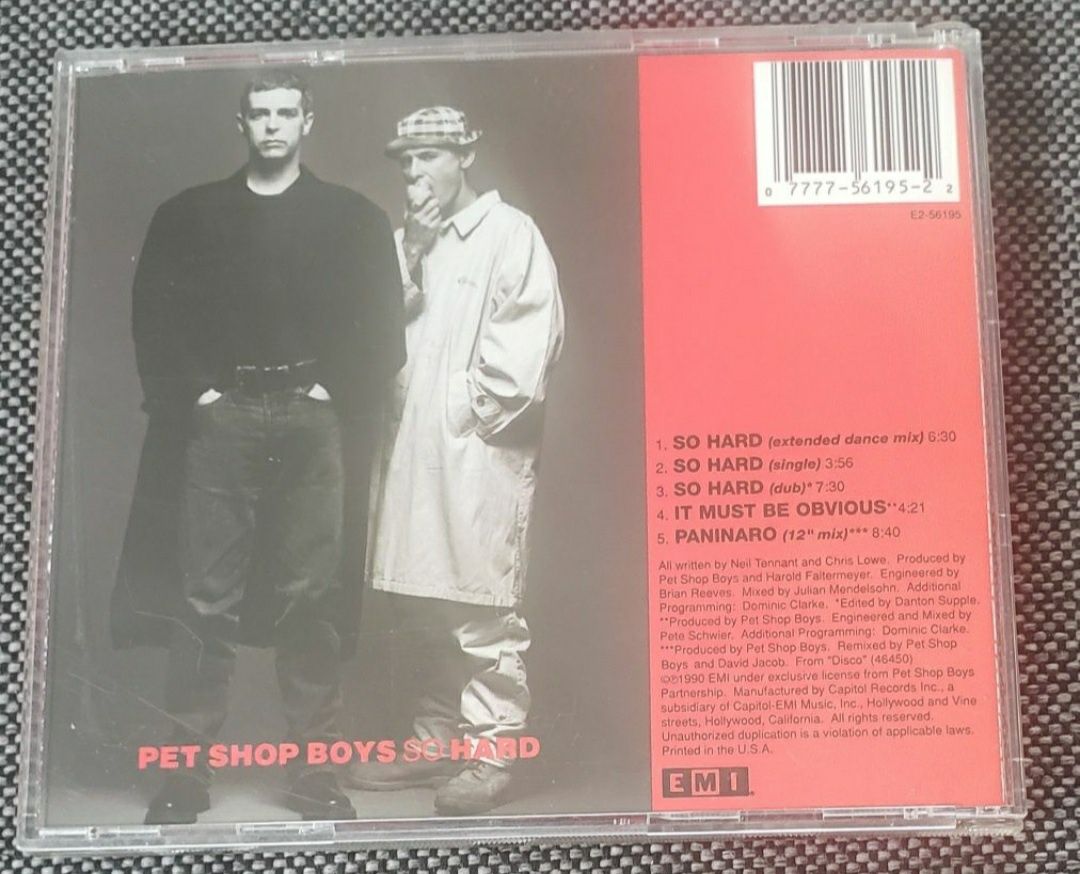 Pet Shop Boys So Hard USA CD Maxi Single
