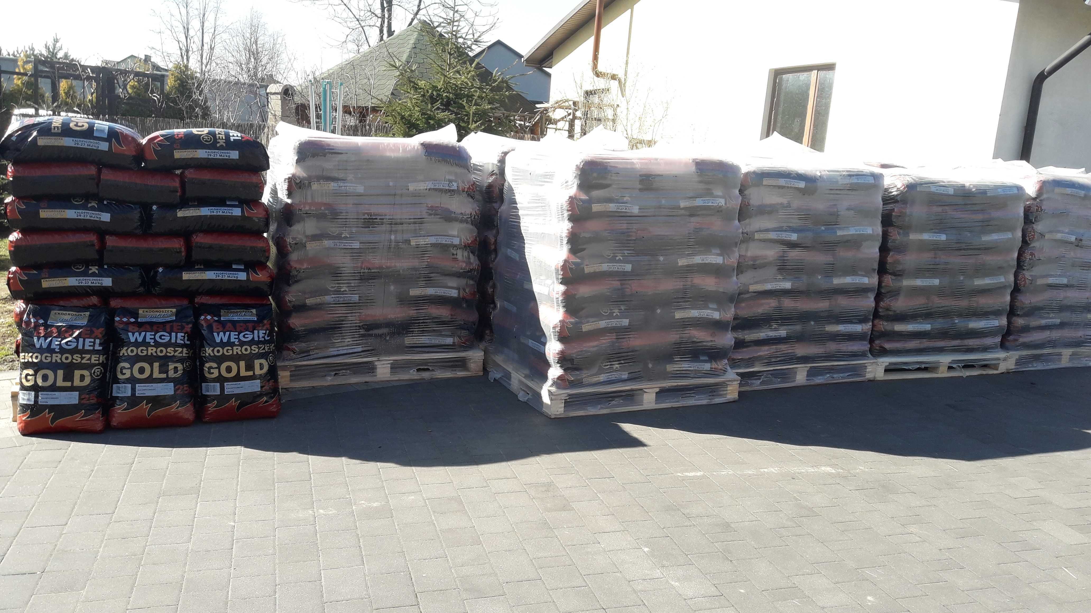 Eko groszek workowany Ogień Ultra 29MJ/kg skład opału transport HDS