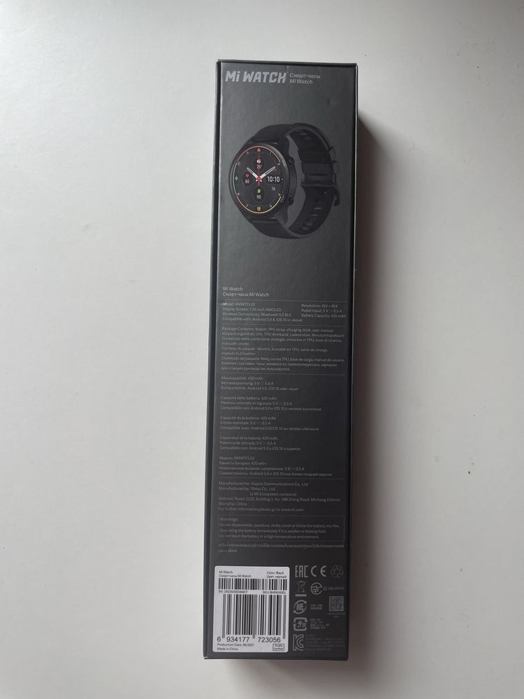 Smartwatch XIAOMI Mi Watch Czarny