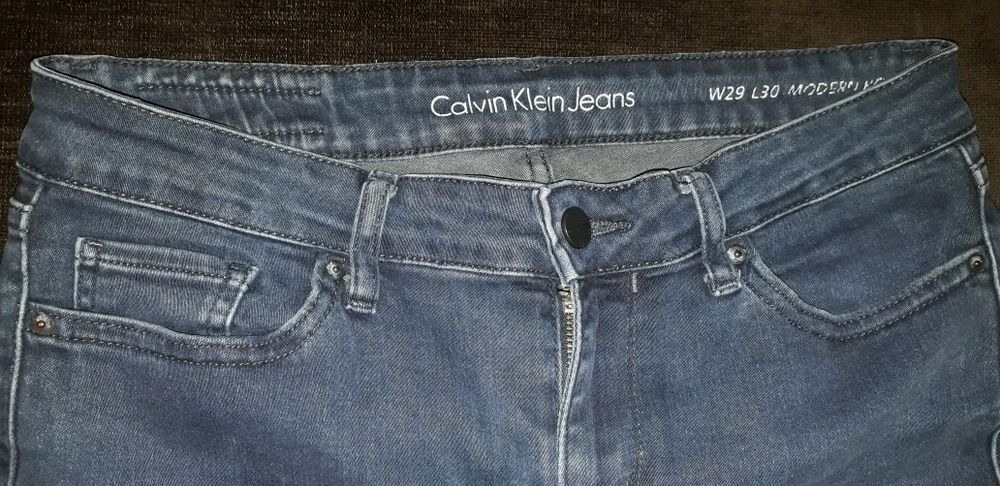 Spodnie Calvin Klein W29 L30 s/m granatowe jeansy 36/38