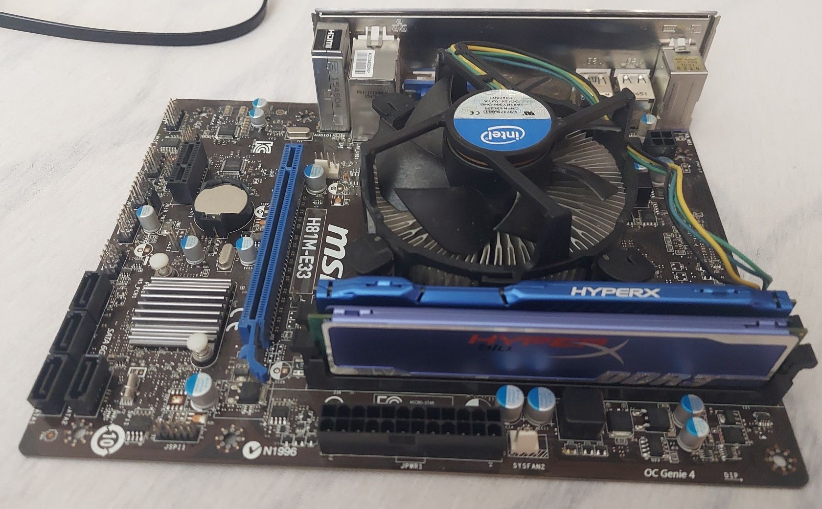 Материнська плата MSI H81M-E33 + Intel Core i5-4690 3.5GHz + 16GB DDR3