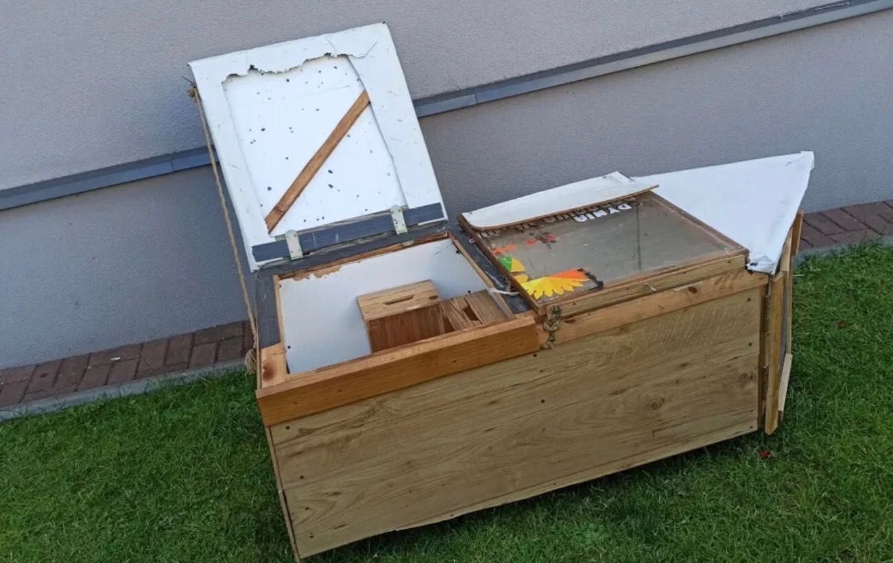 Klatka hodowlana na kółkach duża dla królików lub innych gryzoni