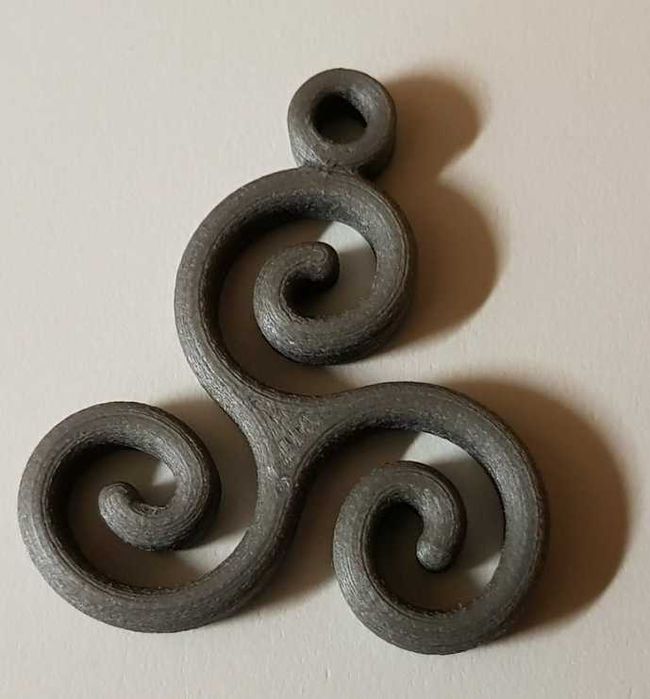 Triskel-Trisquel variado em 3D