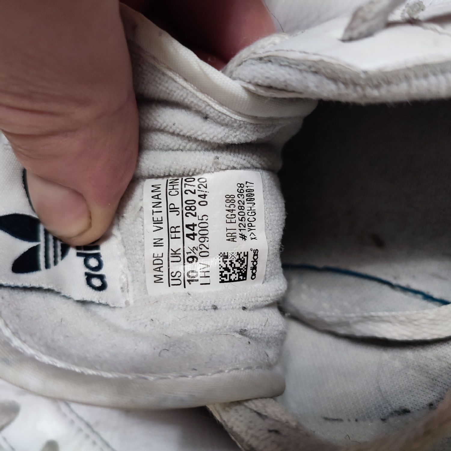 Чоловічі шкіряні кросівки Adidas Continental vulc size 44/28