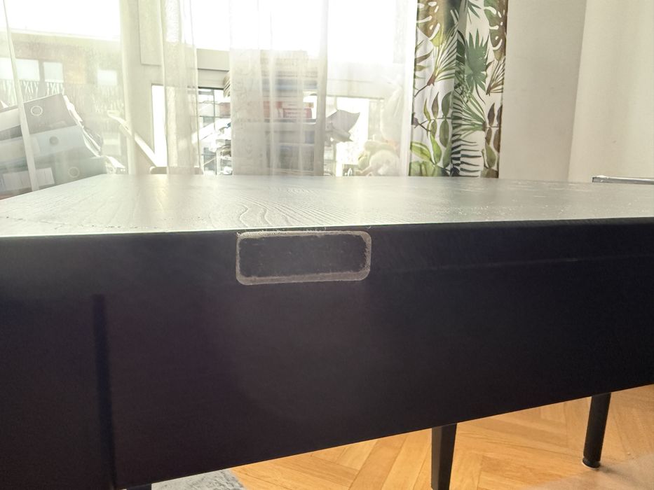 Stół drewniany IKEA Lerhamn czarny