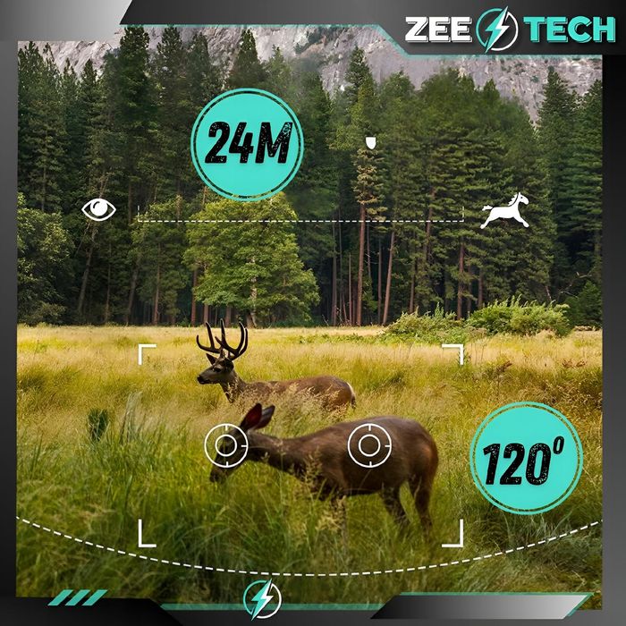 Fotopułapka Kamera Myśliwska Leśna IR PL Menu IP65 Karta 32Gb+Baterie