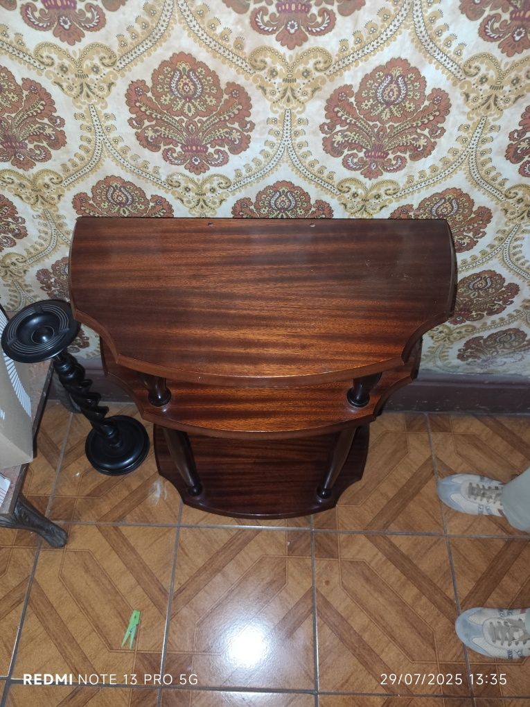 Mesa apoio madeira maciça