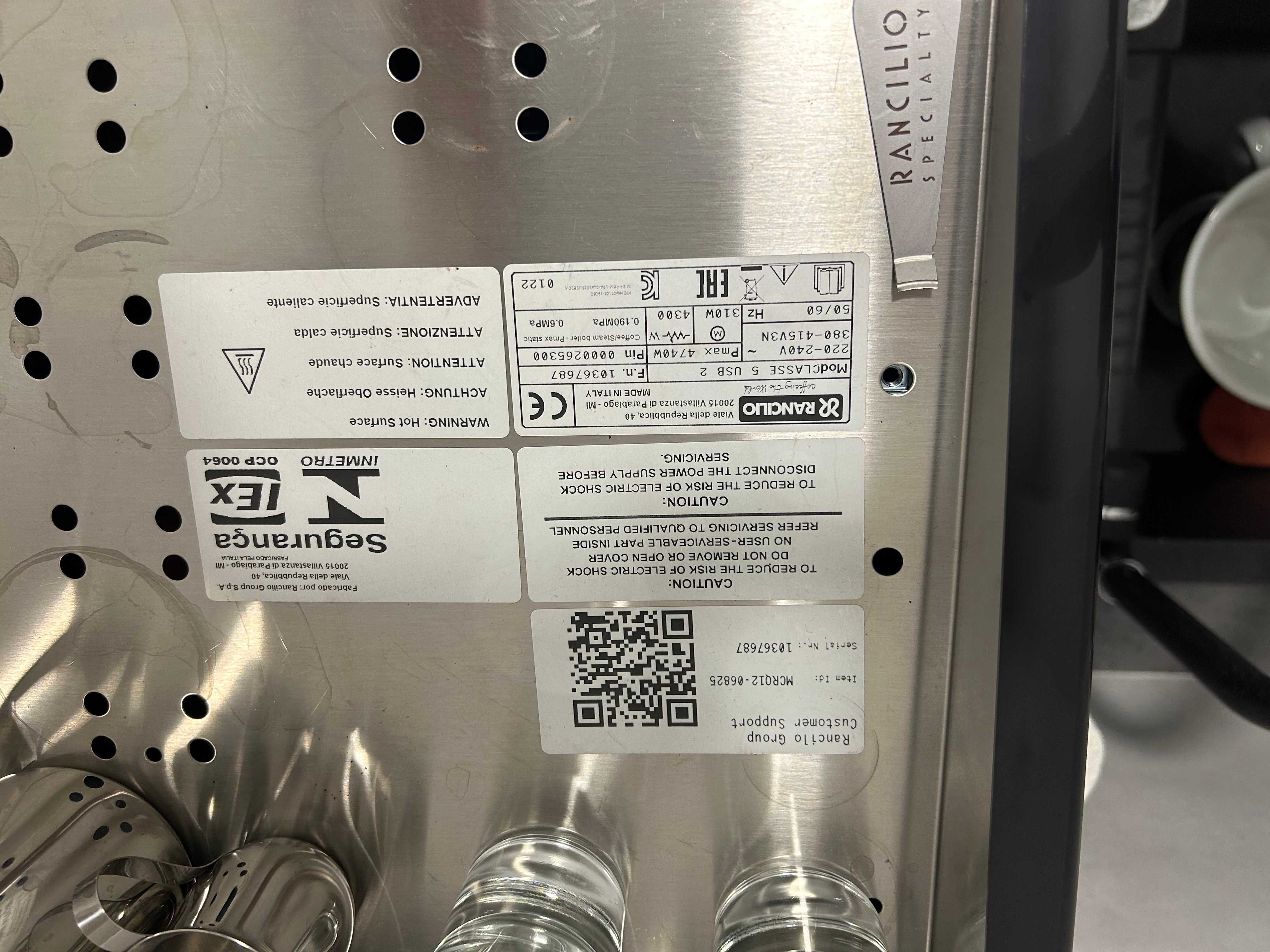Ekspres do kawy kolbowy RANCILIO CLASSE 5 USB