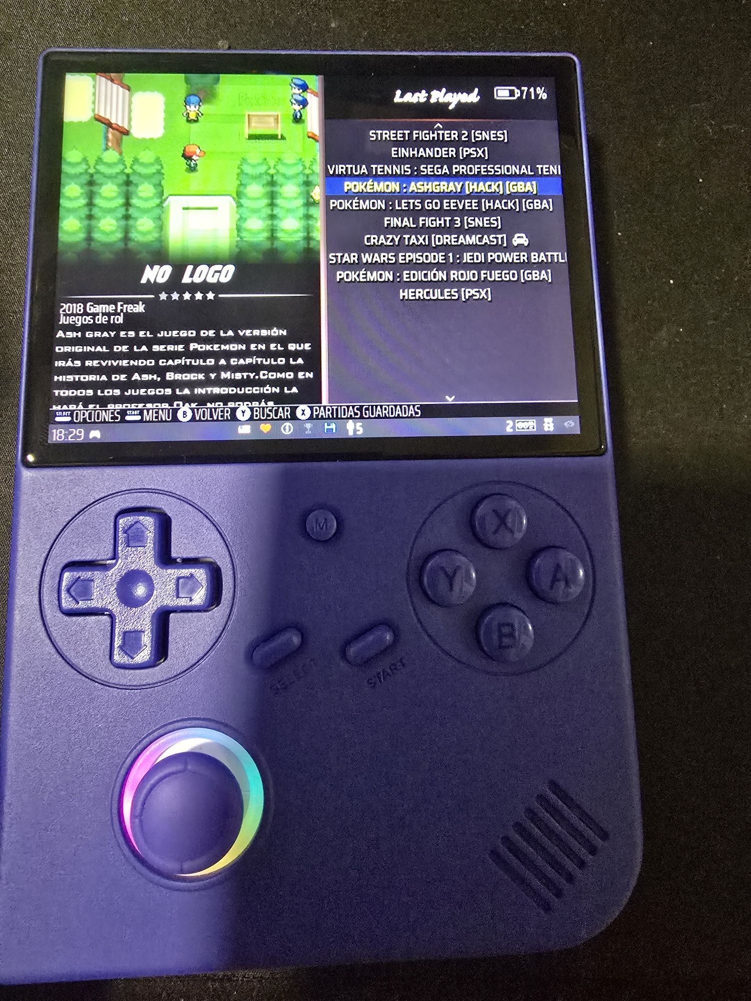 Anbernic rg40xxv novo + cartão de 128gb configurado com jogos