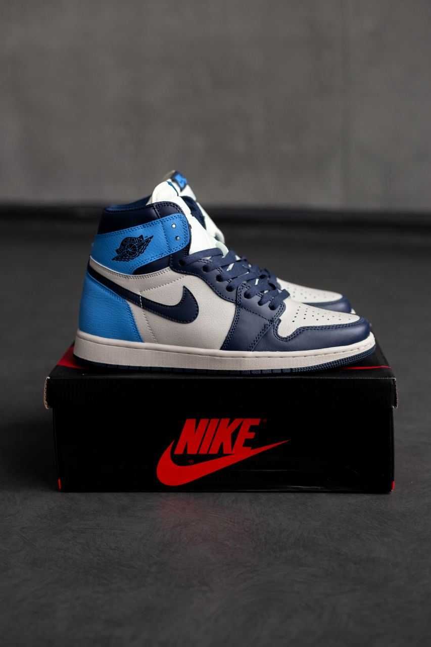 Buty Air Jordan Retro 1 High OG Obsidian UNC rozmiar 36-45