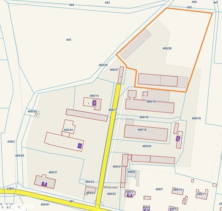 4 działki z 4 halami - W całości lub w częściach