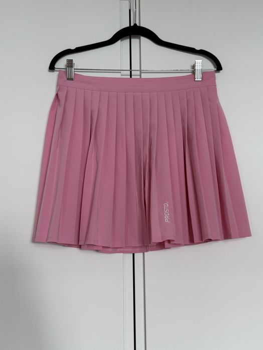 PROSTO różowa tenisowa plisowana spódniczka mini L
