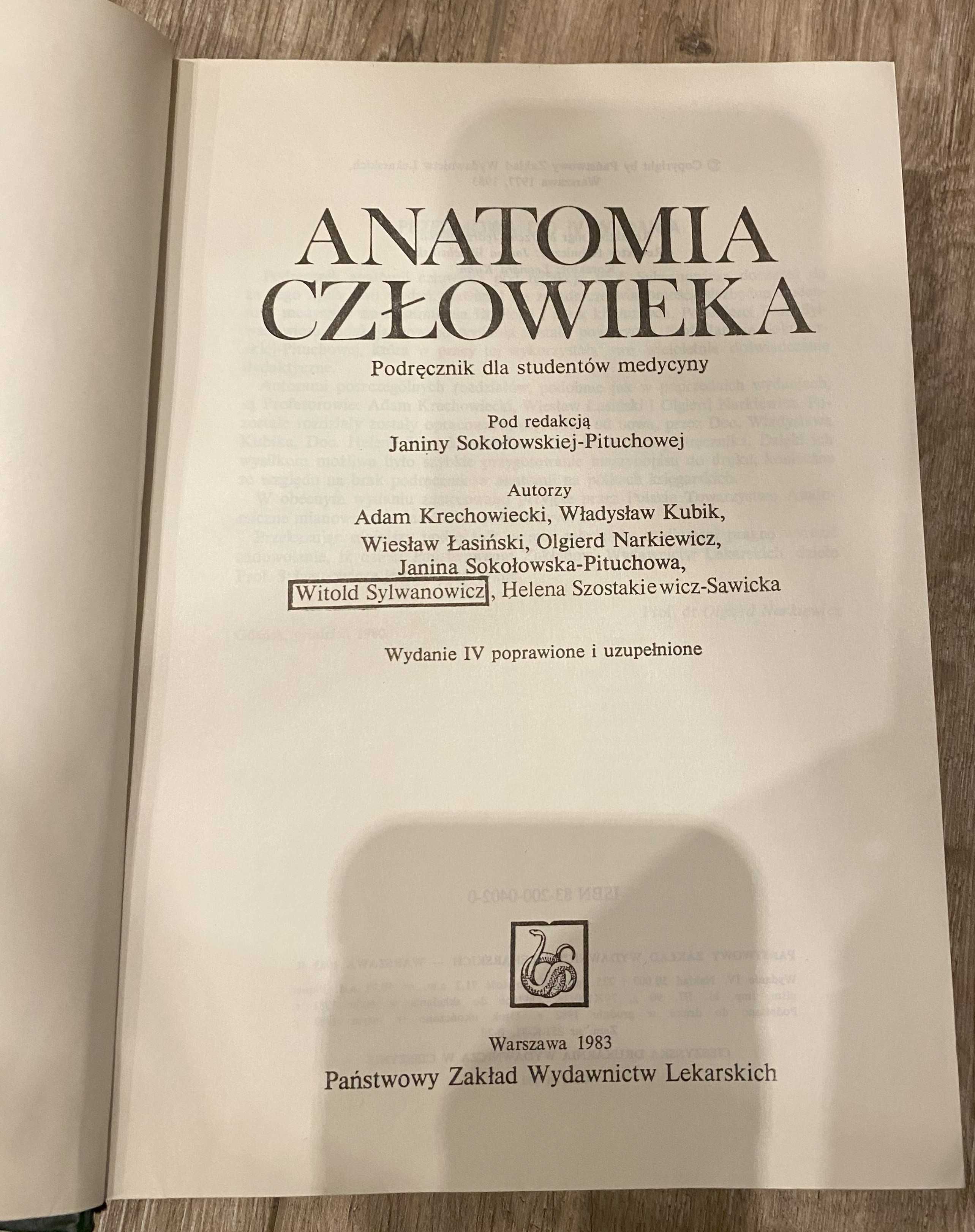 Książka Anatomia człowieka