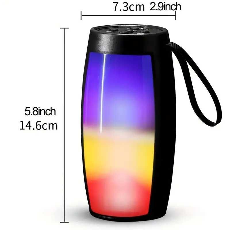 Bezprzewodowy Głośnik Bluetooth z RGB LED, Slotem Na Karty i USB