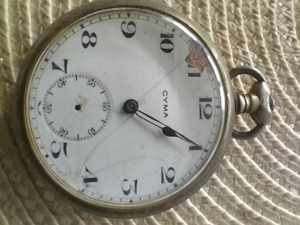 Stary zegarek kieszonkowy kolekcjonerski cyma