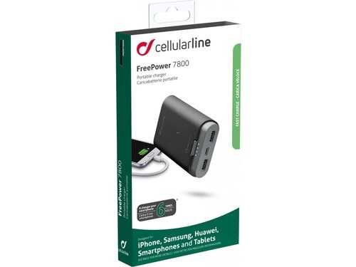 Powerbank Cellularline 7800 mAh czarny lub biały