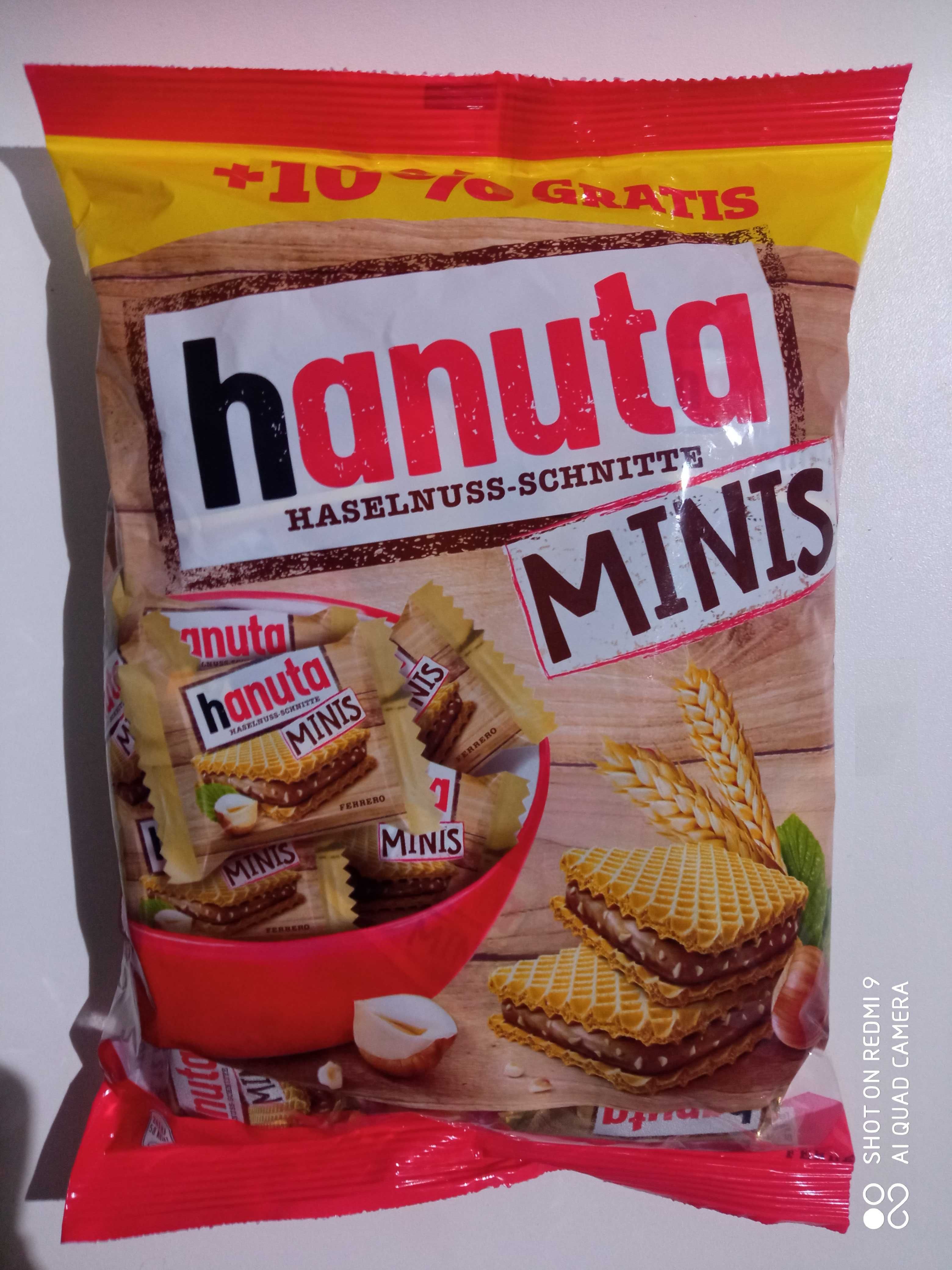 Hanuta minis wafelki 21 szt w opakowaniu 220 g