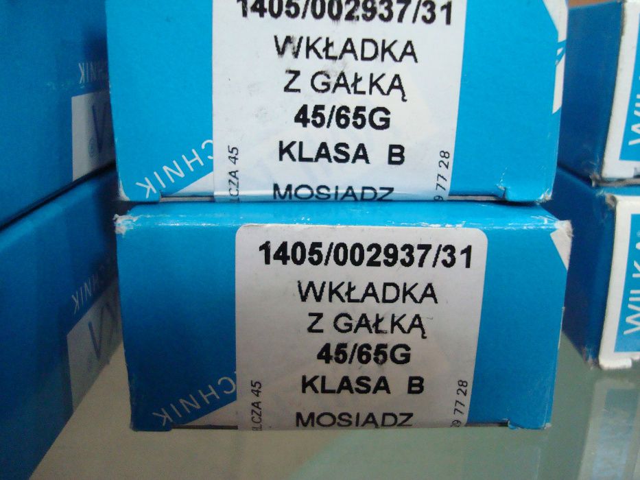 Wkładka patentowa, bębenk. WILKA 1405 kl. B, z gałką 45/65G, MOSIĄDZ