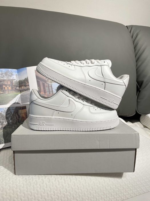 Buty meskie Mokasyny Nike_Air_Force_1_Low_'07_White R.46