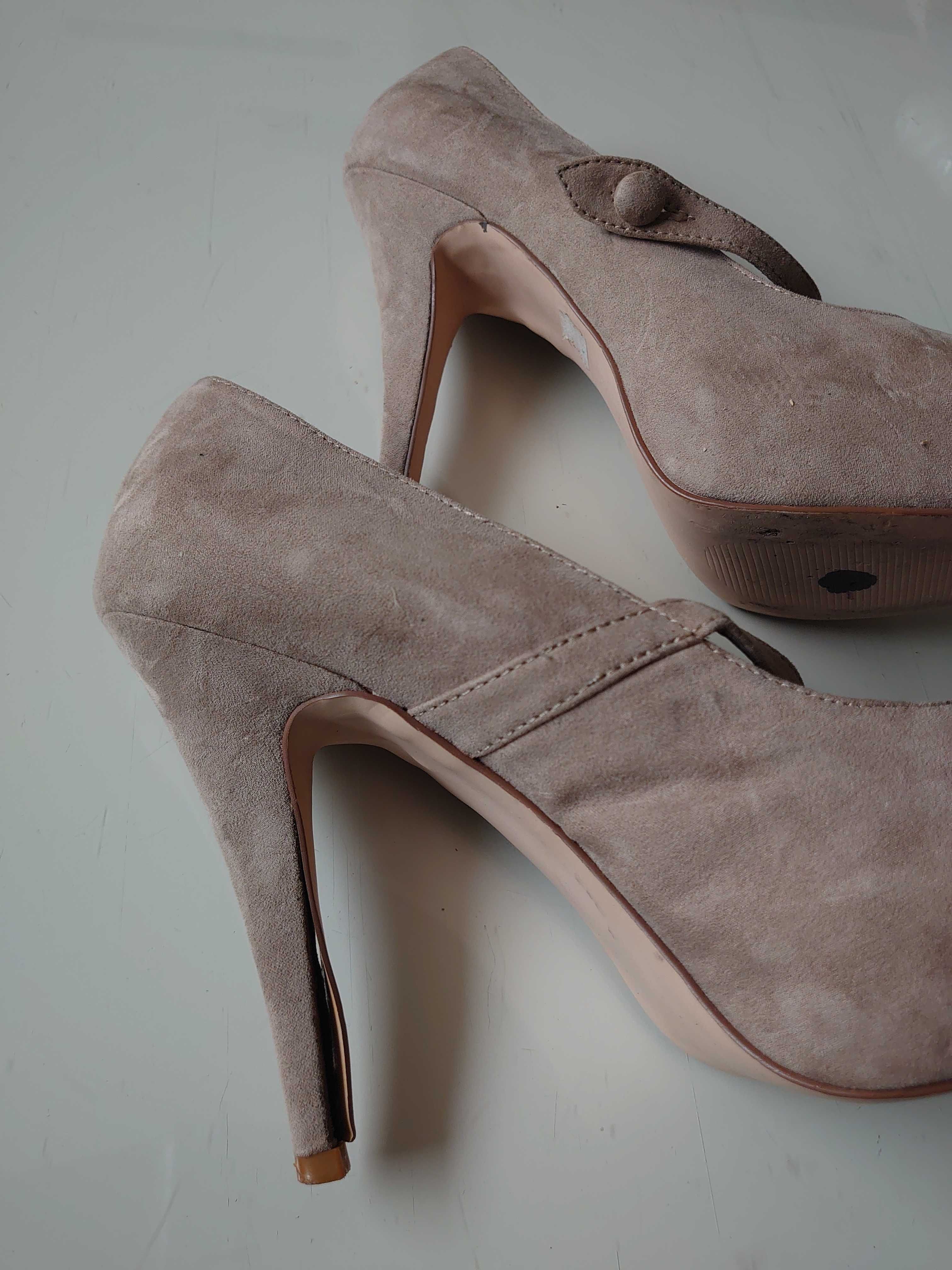 Dorothy Perkins beżowe szpilki r. 40