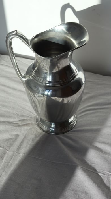 Bacia e Jarro em estanho puro